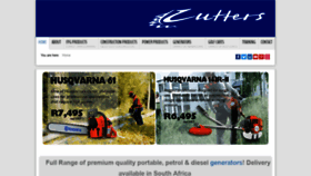 What Cutters.co.za website looked like in 2019 (4 years ago)