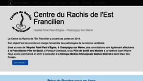 What Centre-du-rachis.fr website looked like in 2019 (4 years ago)