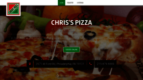 What Chriss-pizza.com website looked like in 2019 (4 years ago)
