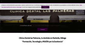 What Clinicadentallaspalmeras.com website looked like in 2019 (4 years ago)