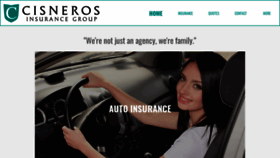What Cisnerosinsurance.net website looked like in 2019 (4 years ago)