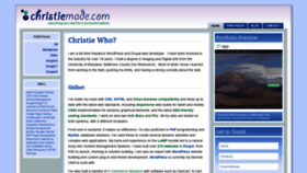 What Christiemade.com website looked like in 2019 (4 years ago)