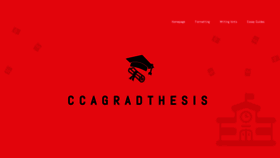What Ccagradthesis.com website looked like in 2019 (6 years ago)
