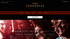 What Commodorekamloops.com website looked like in 2019 (4 years ago)