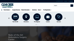 What Clearcreeksurgery.com website looked like in 2019 (4 years ago)
