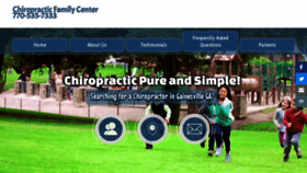 What Chiropracticfamilycenter.com website looked like in 2019 (4 years ago)