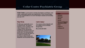 What Cedarcentrepsych.com website looked like in 2019 (4 years ago)