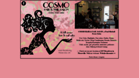 What Cosmohairsalon.com website looked like in 2019 (4 years ago)