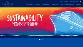 What Carnivalsustainability.com website looked like in 2019 (4 years ago)