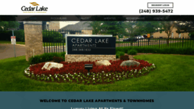 What Cedarlakeapartmenthomes.com website looked like in 2019 (4 years ago)