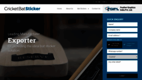 What Cricketbatsticker.com website looked like in 2019 (4 years ago)
