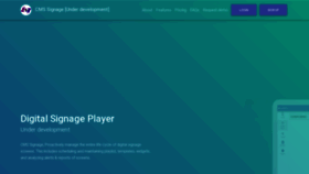 What Cmssignage.com website looked like in 2019 (4 years ago)
