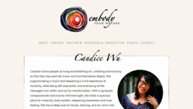 What Candicewu.com website looked like in 2019 (4 years ago)