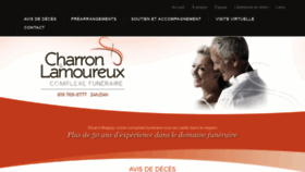 What Charronetlamoureux.com website looked like in 2019 (4 years ago)