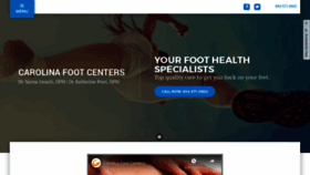 What Carolinafootcenters.com website looked like in 2019 (6 years ago)