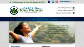 What Carolinatotalwellness.com website looked like in 2019 (6 years ago)