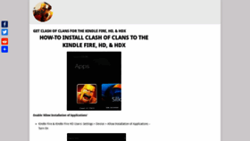 What Clashofclanskindlefire.com website looked like in 2019 (4 years ago)