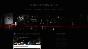 What Christophersbistro.net website looked like in 2019 (4 years ago)