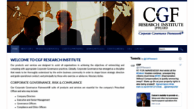 What Cgfresearchinstitute.co.za website looked like in 2019 (4 years ago)
