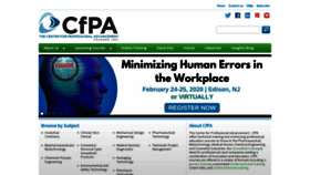 What Cfpa.com website looked like in 2019 (4 years ago)