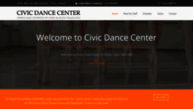 What Civicdancecenter.com website looked like in 2019 (4 years ago)