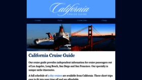 What Californiacruiseguide.com website looked like in 2019 (4 years ago)