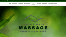 What Canyongatemassage.com website looked like in 2019 (4 years ago)