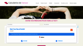 What Calculatricedelamour.fr website looked like in 2019 (4 years ago)