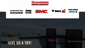 What Chadronmotors.com website looked like in 2019 (4 years ago)