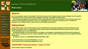 What Cu4ml.org website looked like in 2019 (4 years ago)