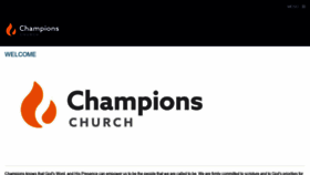 What Champschurch.com website looked like in 2019 (4 years ago)