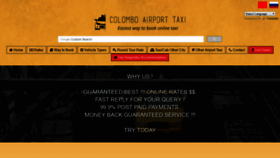 What Colomboairporttaxi.info website looked like in 2019 (4 years ago)