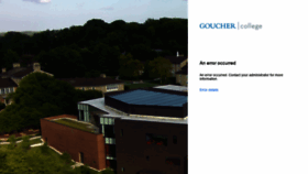 What Canvas.goucher.edu website looked like in 2019 (4 years ago)