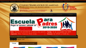 What Colegiosembradoresdeamistad.org website looked like in 2019 (4 years ago)