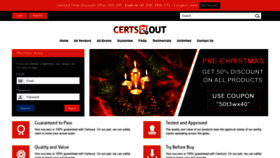 What Certsout.com website looked like in 2019 (4 years ago)
