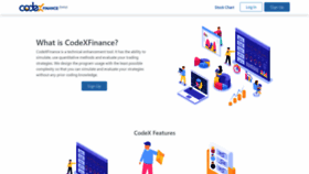 What Codexfinance.com website looked like in 2019 (4 years ago)
