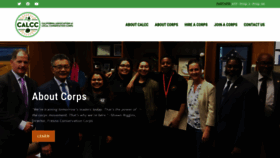 What Calocalcorps.org website looked like in 2019 (4 years ago)
