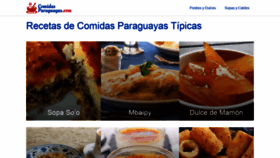What Comidasparaguayas.com website looked like in 2019 (4 years ago)