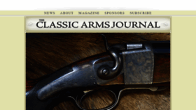 What Classicarmsjournal.com website looked like in 2019 (4 years ago)