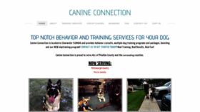 What Canineconnectiontraining.com website looked like in 2019 (4 years ago)