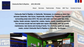 What Clarksvillereefreptiles.com website looked like in 2019 (4 years ago)