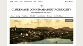 What Clifdenheritage.org website looked like in 2019 (4 years ago)