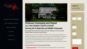 What Chimneysweepsnashville.com website looked like in 2019 (4 years ago)