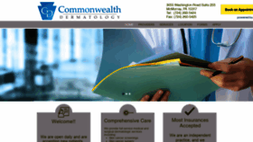What Commonwealthdermatology.com website looked like in 2019 (4 years ago)