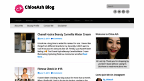 What Chloeash.com website looked like in 2019 (4 years ago)