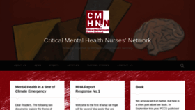 What Criticalmhnursing.org website looked like in 2019 (4 years ago)