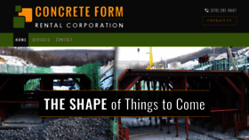 What Concreteformrentals.com website looked like in 2019 (4 years ago)