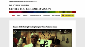 What Centerforunlimitedvision.com website looked like in 2019 (4 years ago)