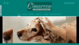 What Cimarronpetsalon.com website looked like in 2019 (6 years ago)
