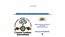What Crescentacademy.org website looked like in 2019 (4 years ago)